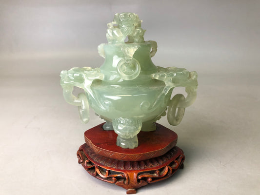 Y7766 KOURO Jade stand China antique Incense Burner fragrance aromatherapy