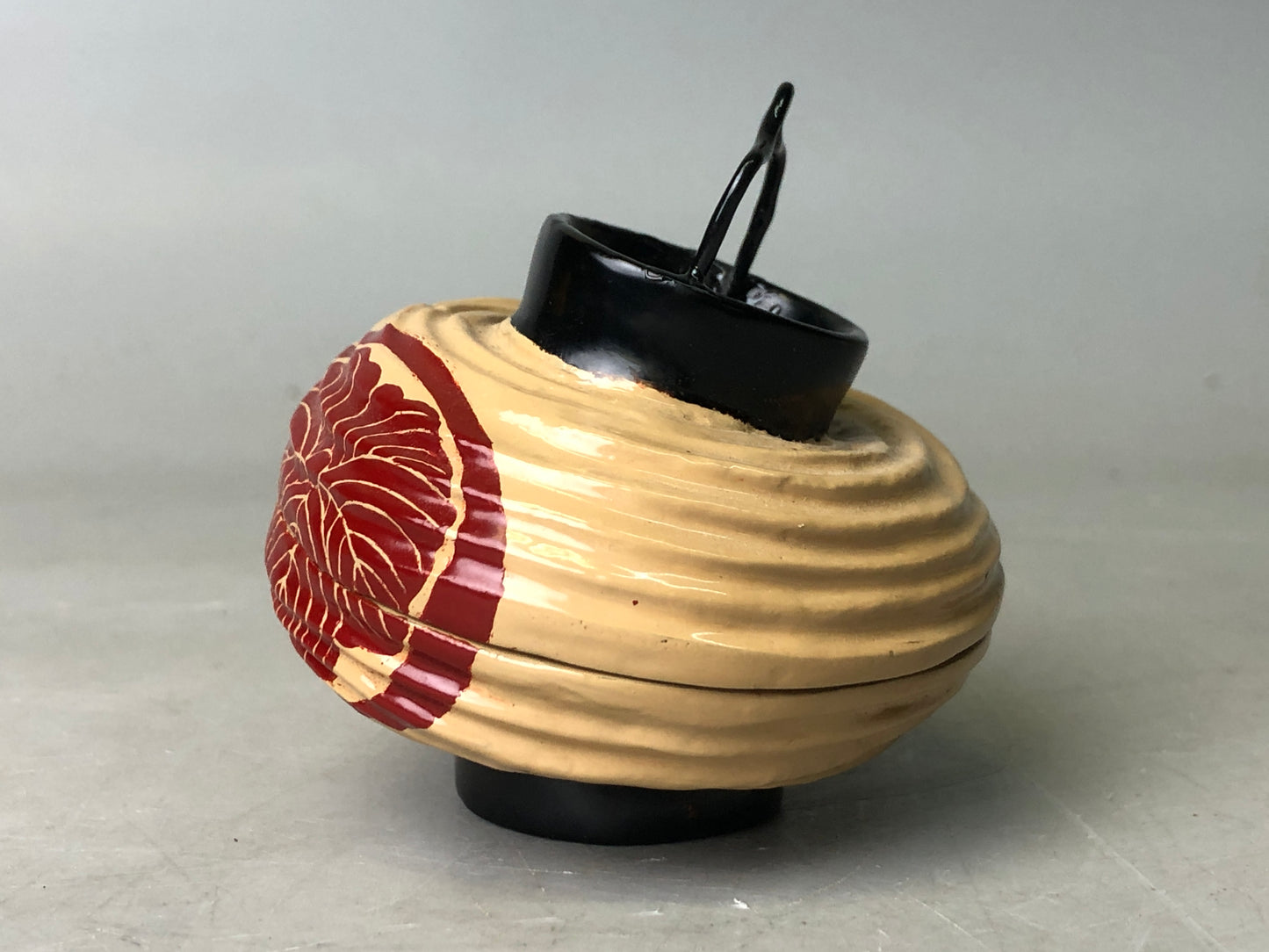 Y7854 BOX incense holder Lantern shape signed Japan antique fragrance aroma