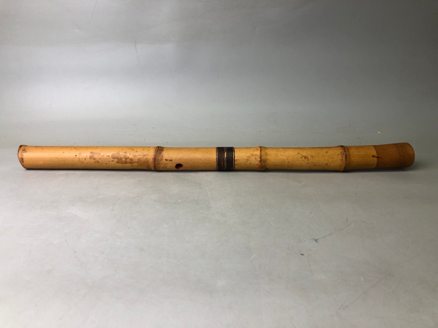 Y7857 SHAKUHACHI Bamboo flute Kinko style signed Japan antique music instrument