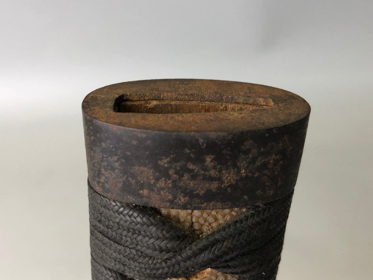 Y7869 TSUKA Japanese long sword accouterment Koshirae tsuba antique Katana