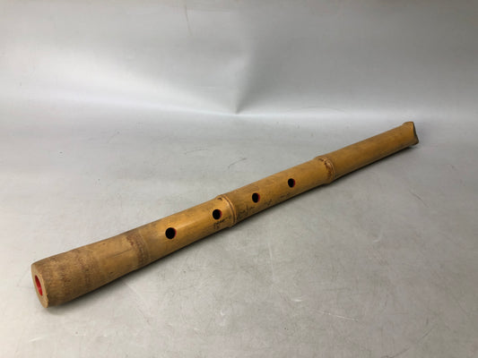 Y8048 SHAKUHACHI Bamboo flute single piece Japan antique musical instrument