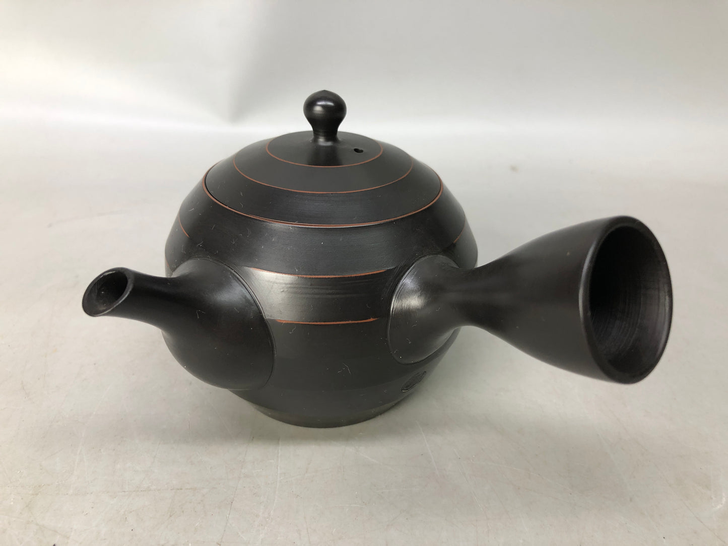 Y8054 KYUSU Tokoname-ware teapot tea pot signed Japan antique tableware