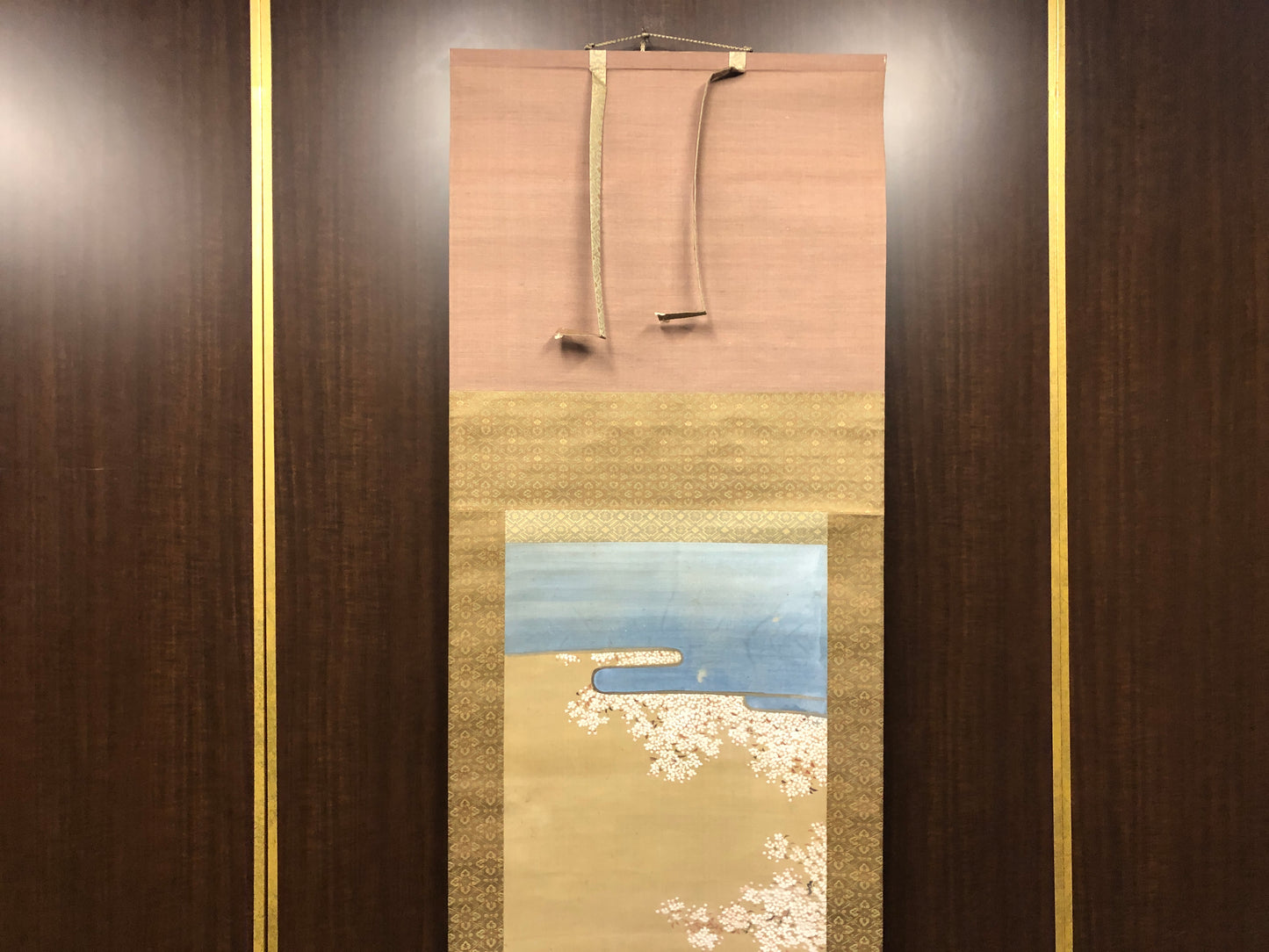 Y8179 KAKEJIKU Tosa Mitsuoki horse signed box Japan antique hanging scroll decor