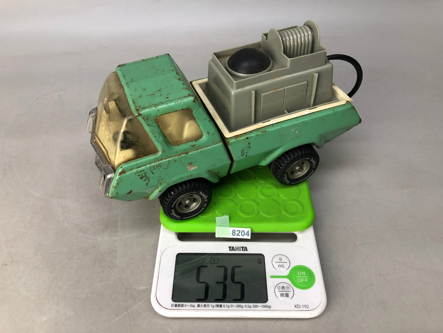 Y8204 TIN TOY Construction truck working car vehicle Japan antique vintage