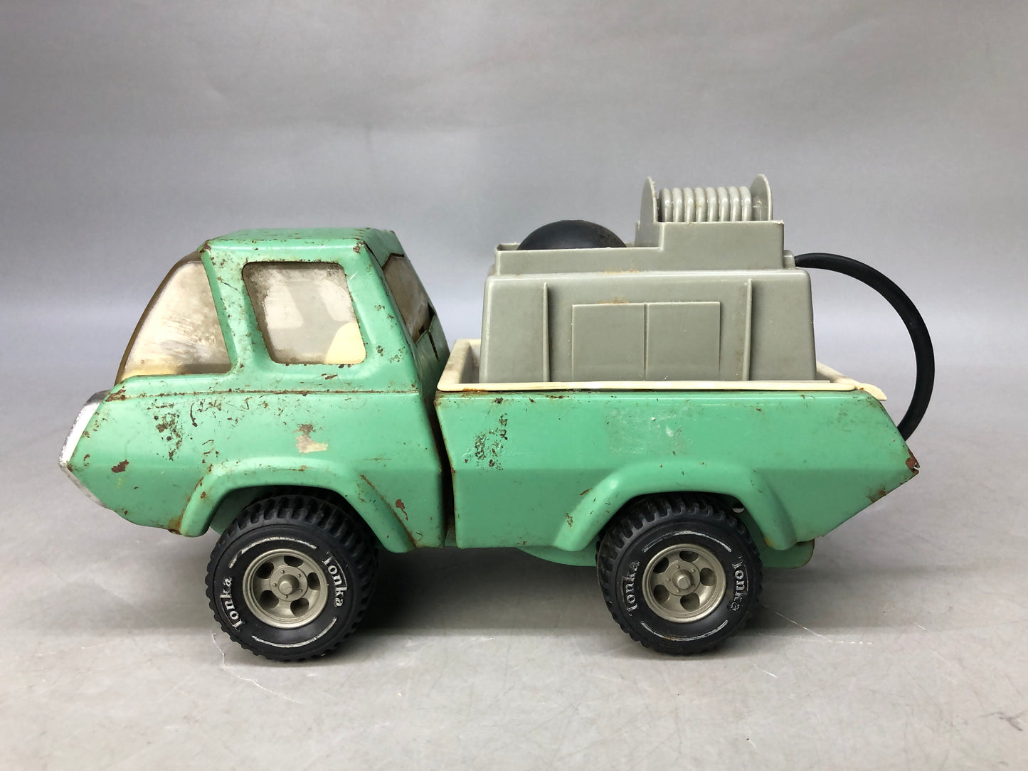 Y8204 TIN TOY Construction truck working car vehicle Japan antique vintage