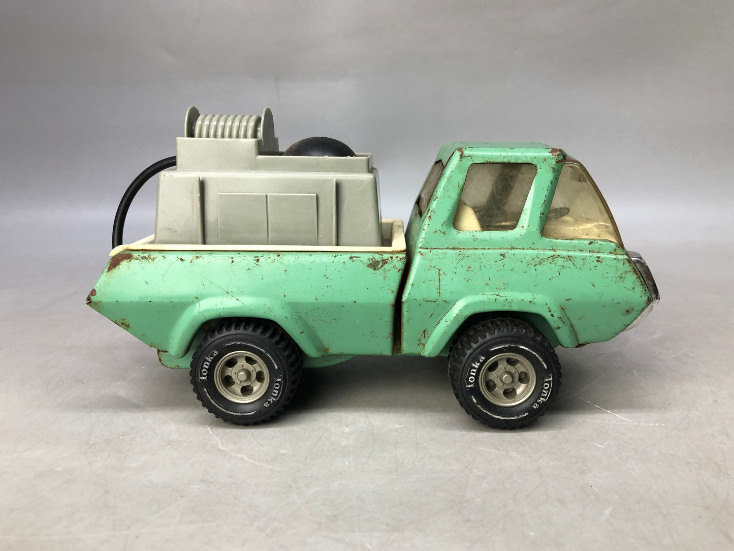 Y8204 TIN TOY Construction truck working car vehicle Japan antique vintage