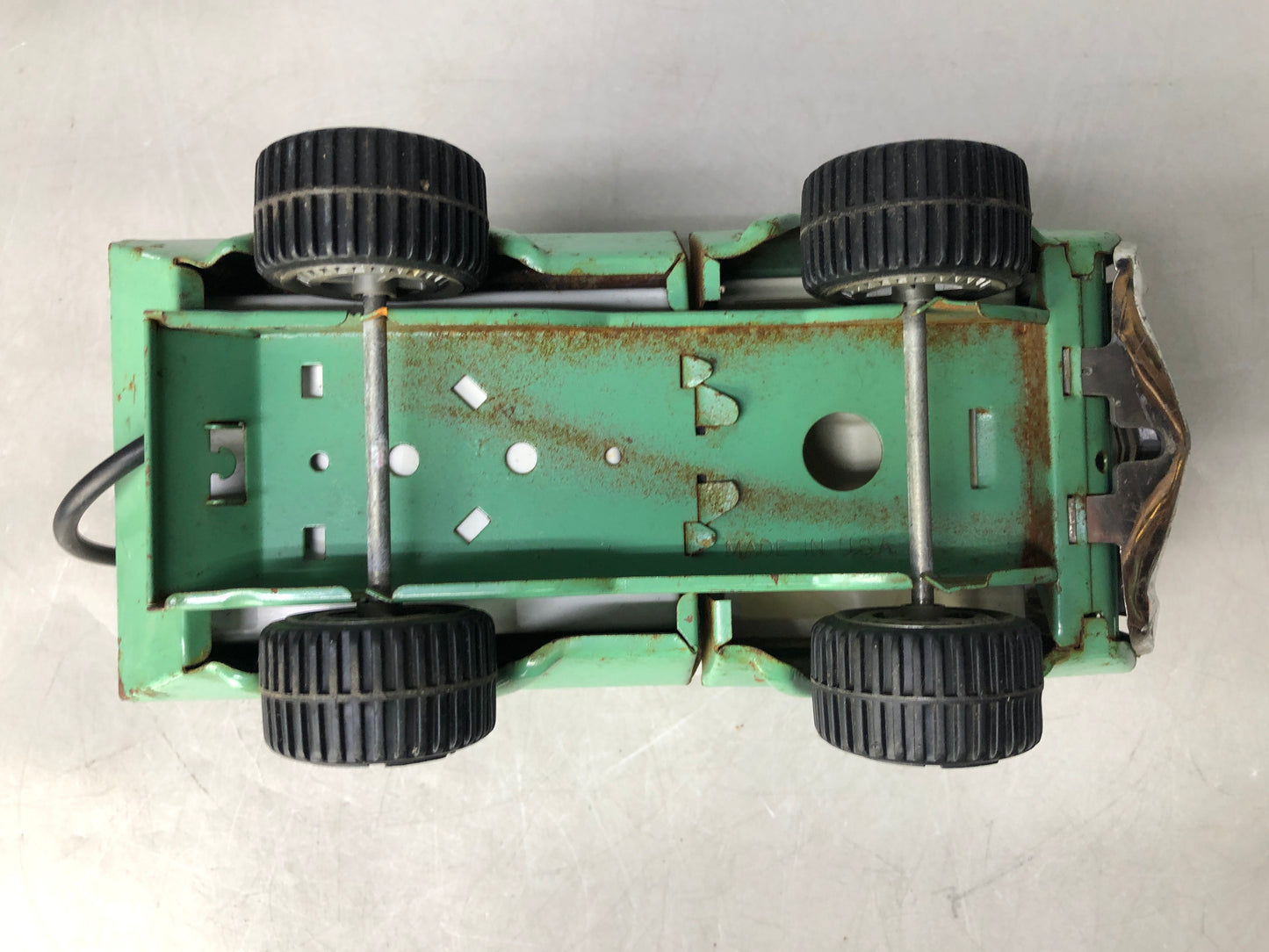 Y8204 TIN TOY Construction truck working car vehicle Japan antique vintage