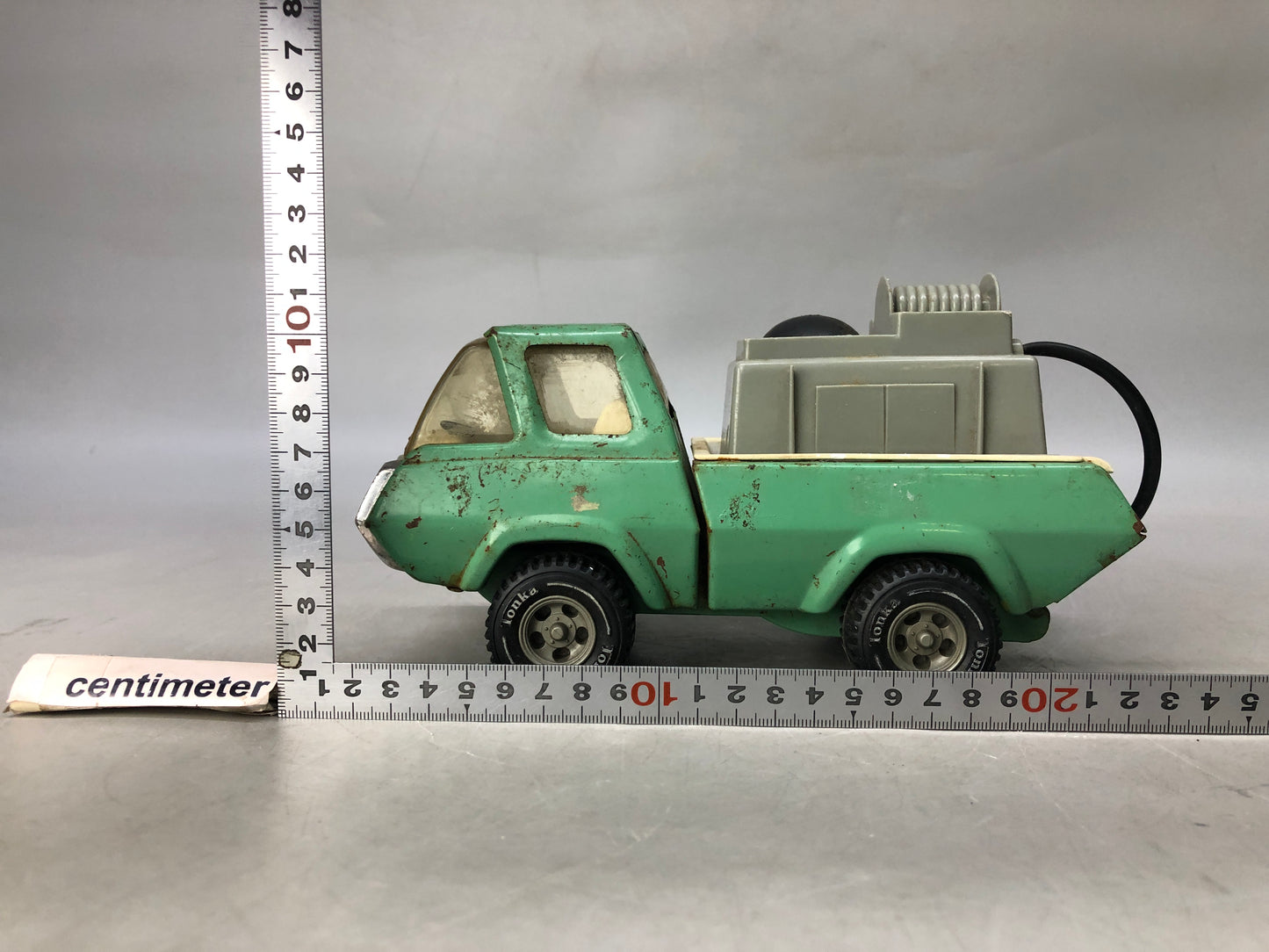 Y8204 TIN TOY Construction truck working car vehicle Japan antique vintage