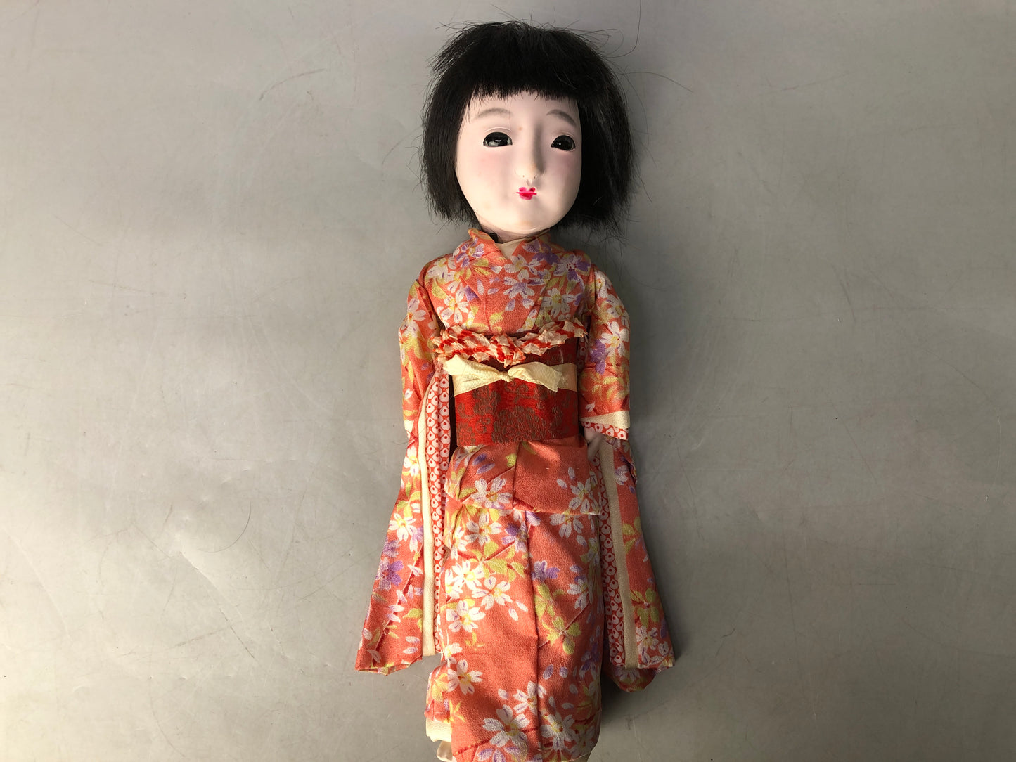 Y8256 NINGYO Ichimatsu doll kimono girl Japan antique interior figurine figure