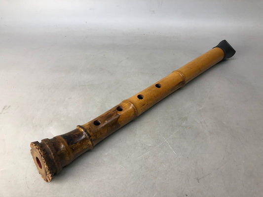 Y8283 SHAKUHACHI Bamboo flute Tozan style Japan antique music musical instrument