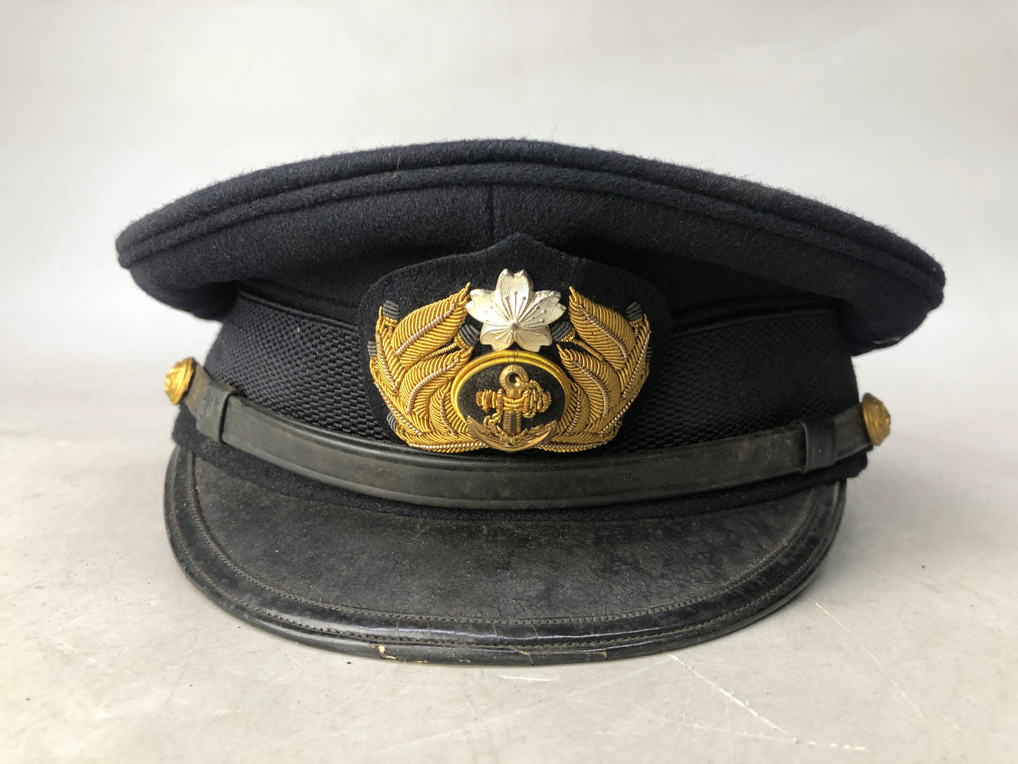 Y8291 Imperial Japan Army Navy hat military cap headware Japanese WW2 vintage