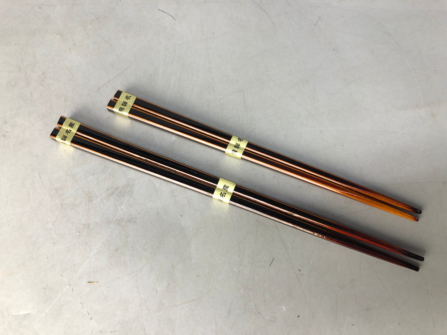 Y8444 HASHI Shunkei lacquer Chopsticks 2 set chopstick holder Japan antique