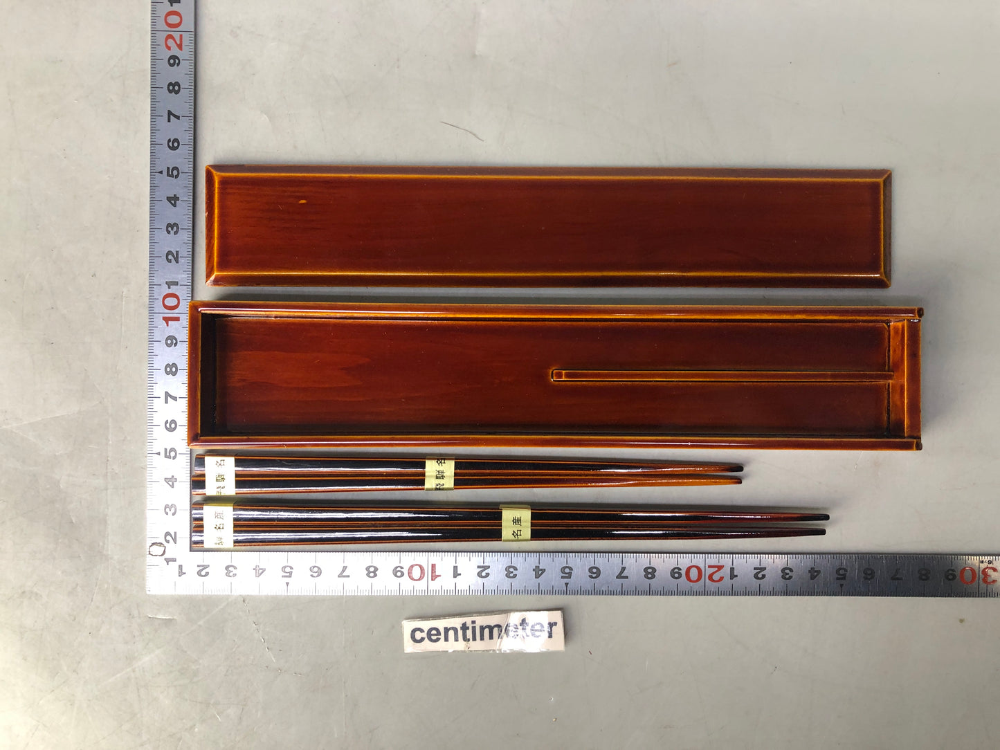 Y8444 HASHI Shunkei lacquer Chopsticks 2 set chopstick holder Japan antique