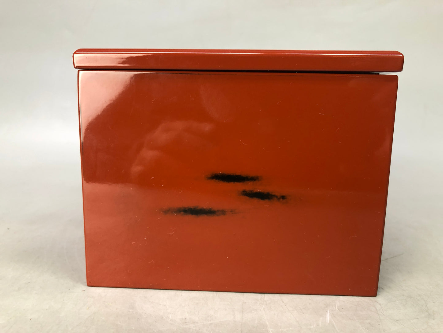 Y8450 TANSU Negoro lacquer small chest of drawers trinket jewelry Japan antique