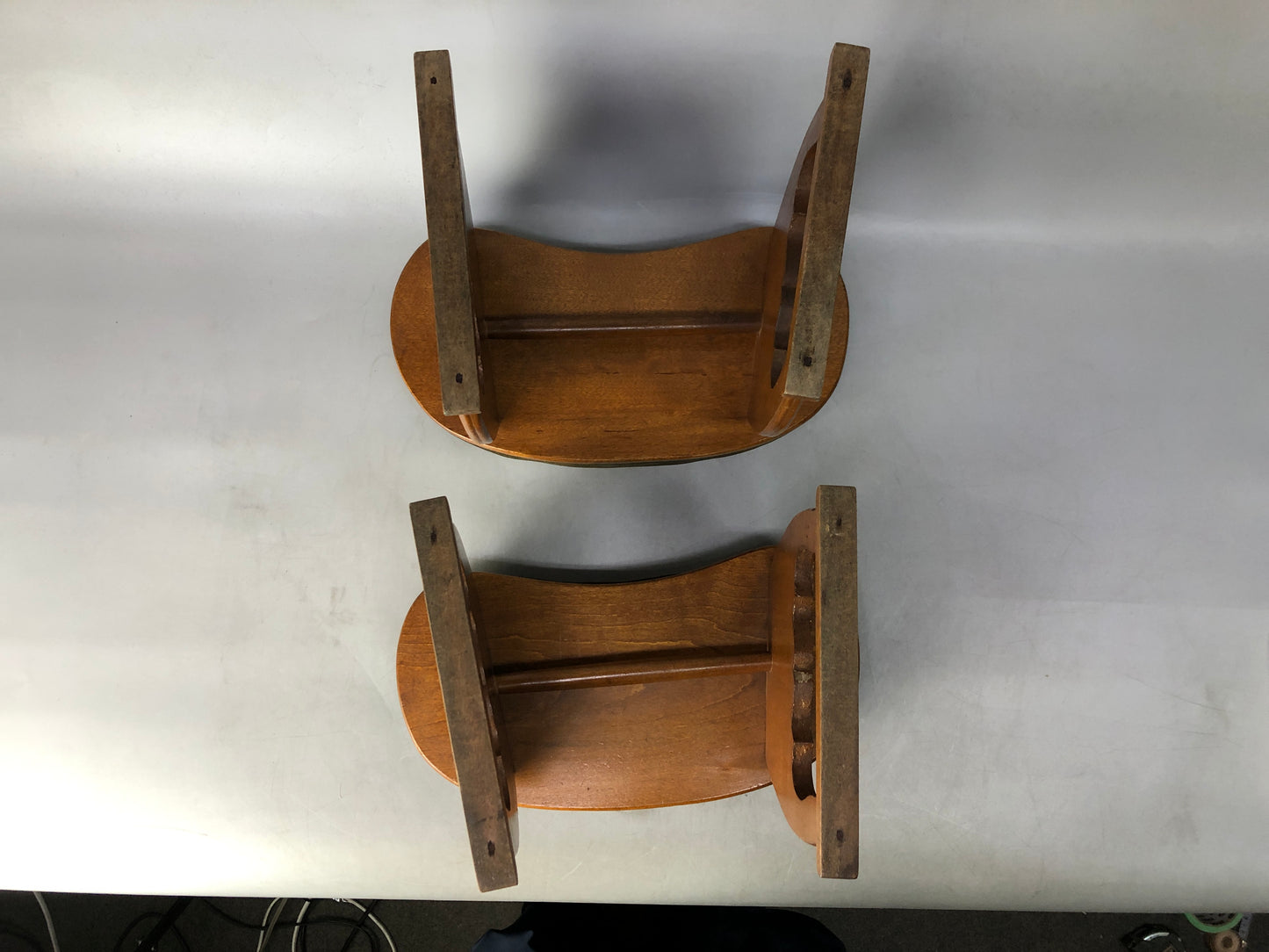 Y8471 KYOSOKU wooden Armrest portable elbow rest comfort set Japan antique stand