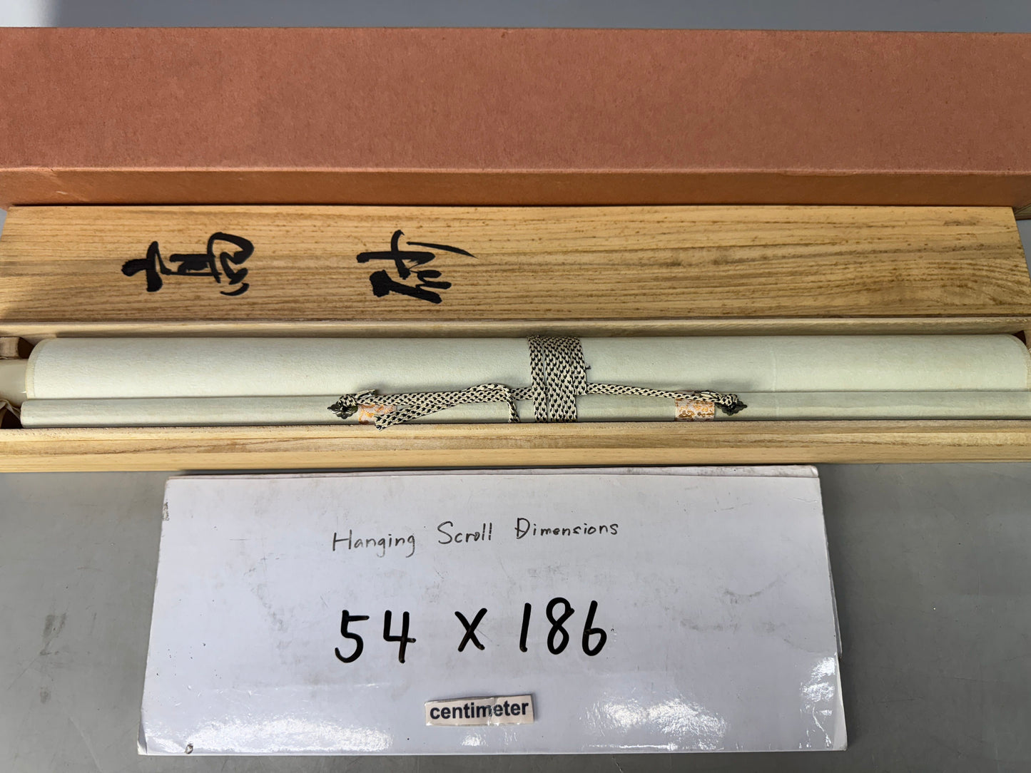 Y8561 KAKEJIKU Takasago old couple signed box Japan antique hanging scroll deor