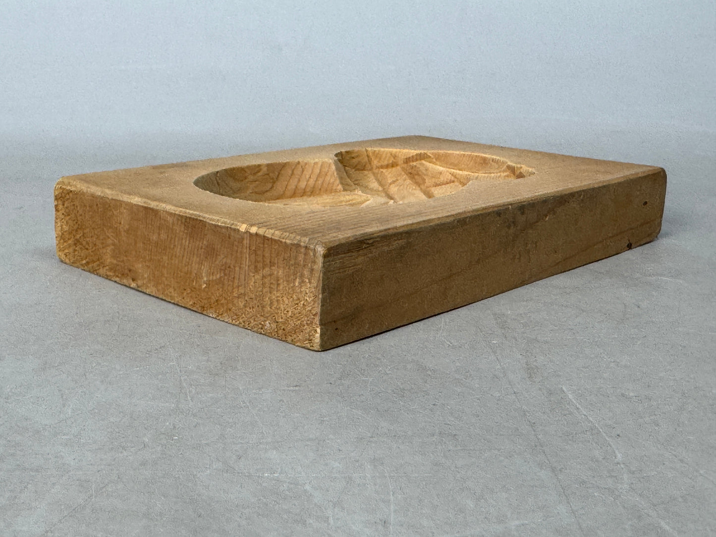 Y8778 KASHIGATA wood carving Japan antique Wooden Pastry Mold wagashi sweets