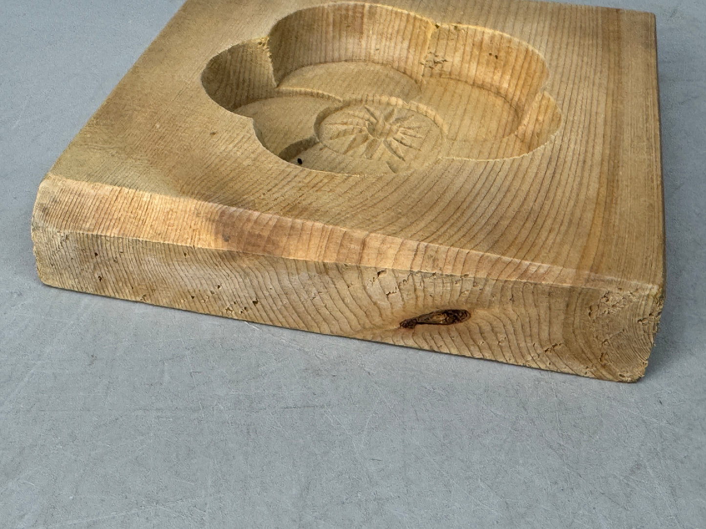 Y8780 KASHIGATA Cherry blossoms Japan antique Wooden Pastry Mold wagashi sweets