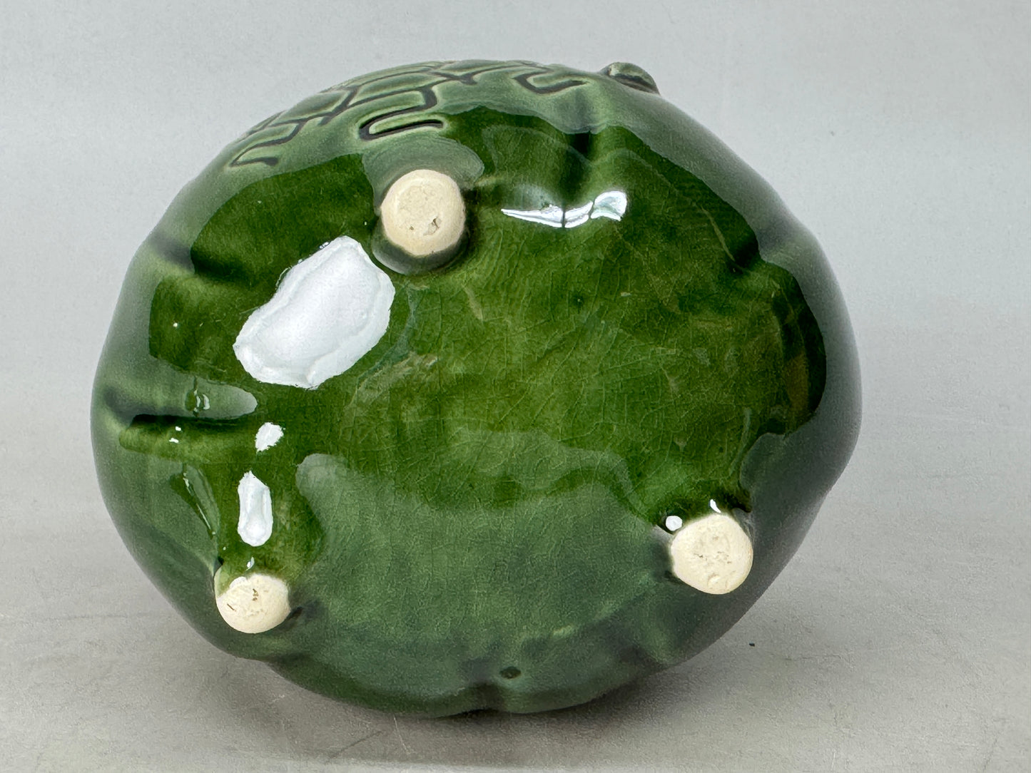 Y8781 KOURO Oribe-ware signed box Japan antique fragrance incense burner aroma