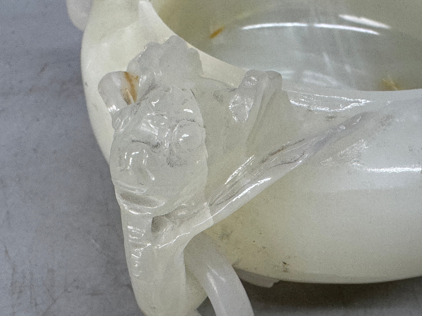 Y8784 KOURO White Jade China art antique fragrance incense burner aromatherapy
