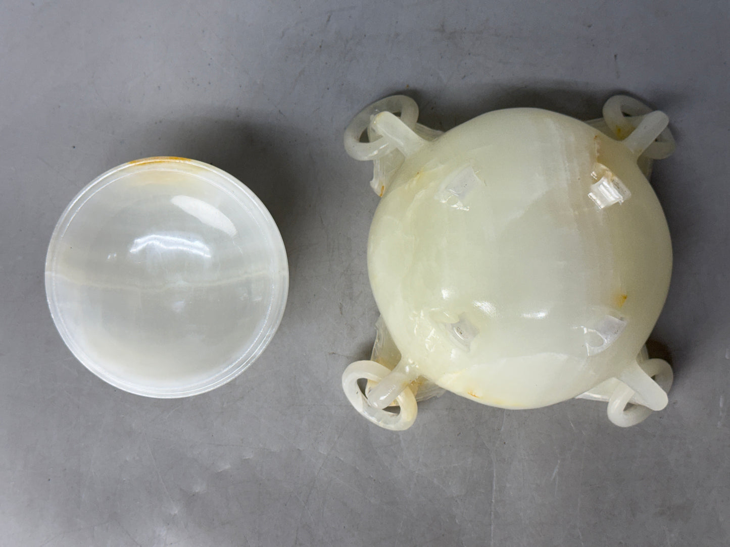 Y8784 KOURO White Jade China art antique fragrance incense burner aromatherapy