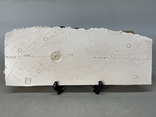Y8800 DISH Seto-ware rectangular plate signed box Japan antique tableware