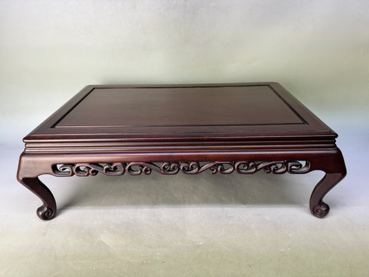Y8806 FLOWER STAND wooden openwork furniture Japan antique ikebana interior