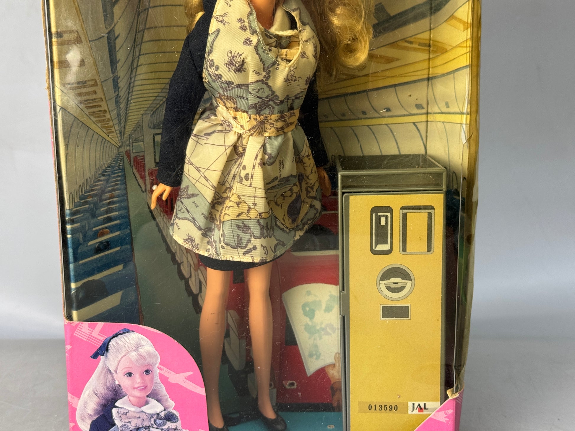 Y8807 NINGYO Barbie JAL flight attendant box dress-up doll Japan antiq Hareitiba Japanese Antique Y8807 NINGYO Barbie JAL flight attendant box dress-up doll Japan antiq Hareitiba Japanese Antique