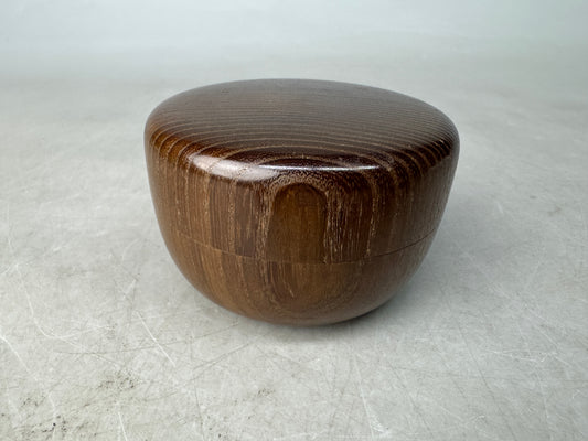 Y8881 NATUME Makie wooden Caddy mulberry wood Japan Tea Ceremony antique case