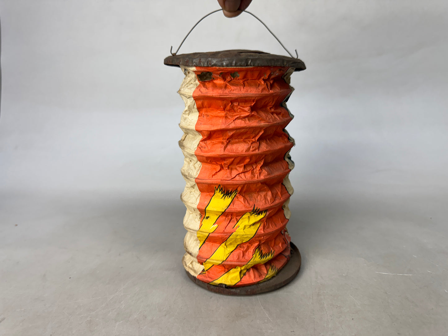 Y8989 CHOUCHIN folding portable hanging lantern Japan antique interior decor