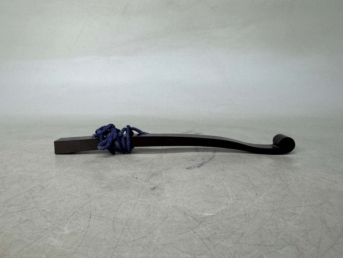 Y8990 Buddhist Altar Ironwood wooden small ceremonial sceptre Japan antique
