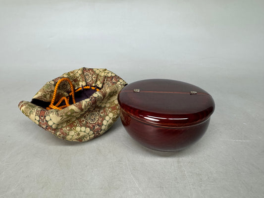 Y8994 NATUME Pine Caddy container split lid Japan Tea Ceremony utensils antique