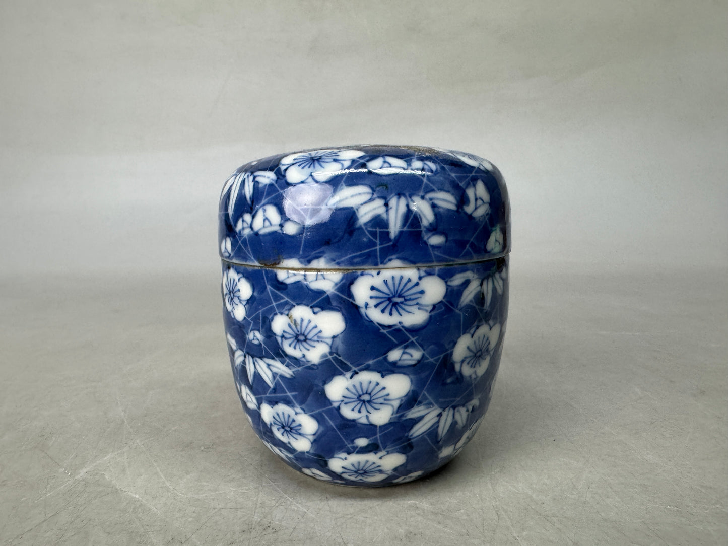 Y8996 NATUME Kyo-ware Caddy container box painted Japan Tea Ceremony utensils