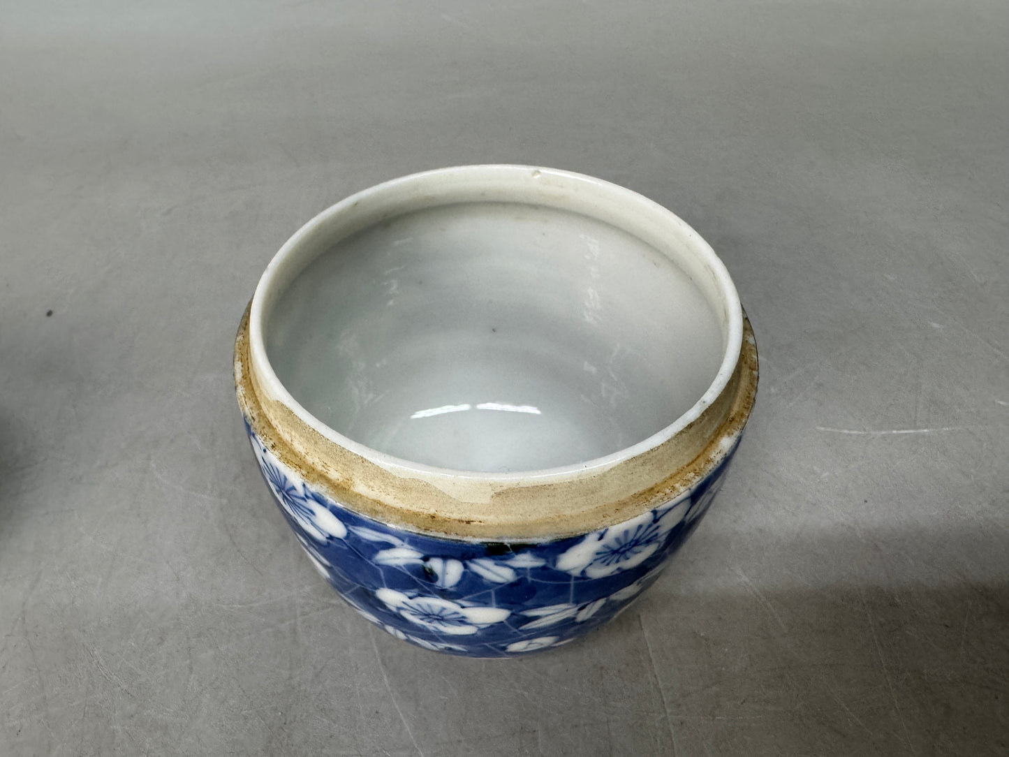 Y8996 NATUME Kyo-ware Caddy container box painted Japan Tea Ceremony utensils
