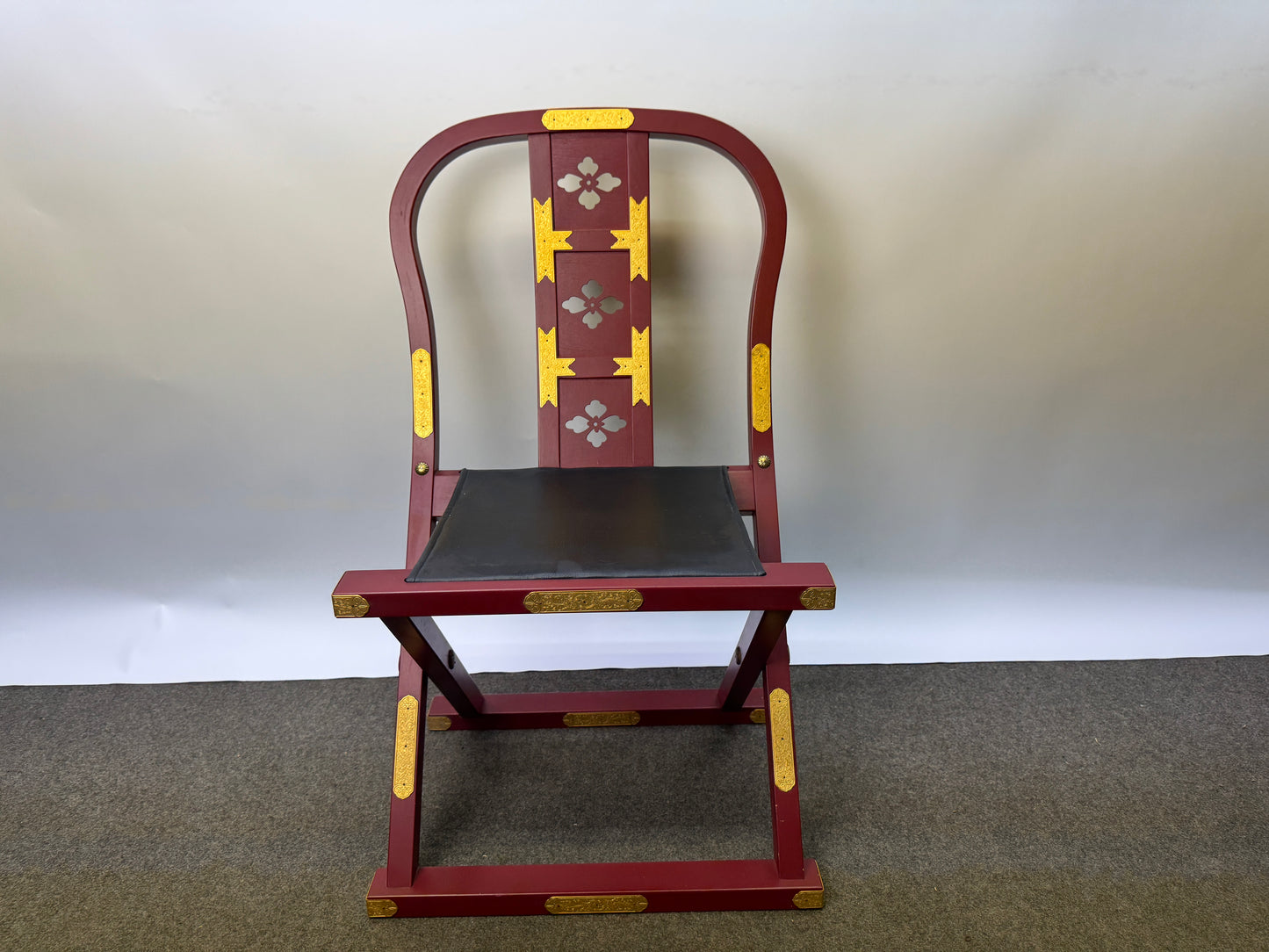 Y9048 Buddhist Altar Equipment Monk folding chair Japan antique Buddhism temple