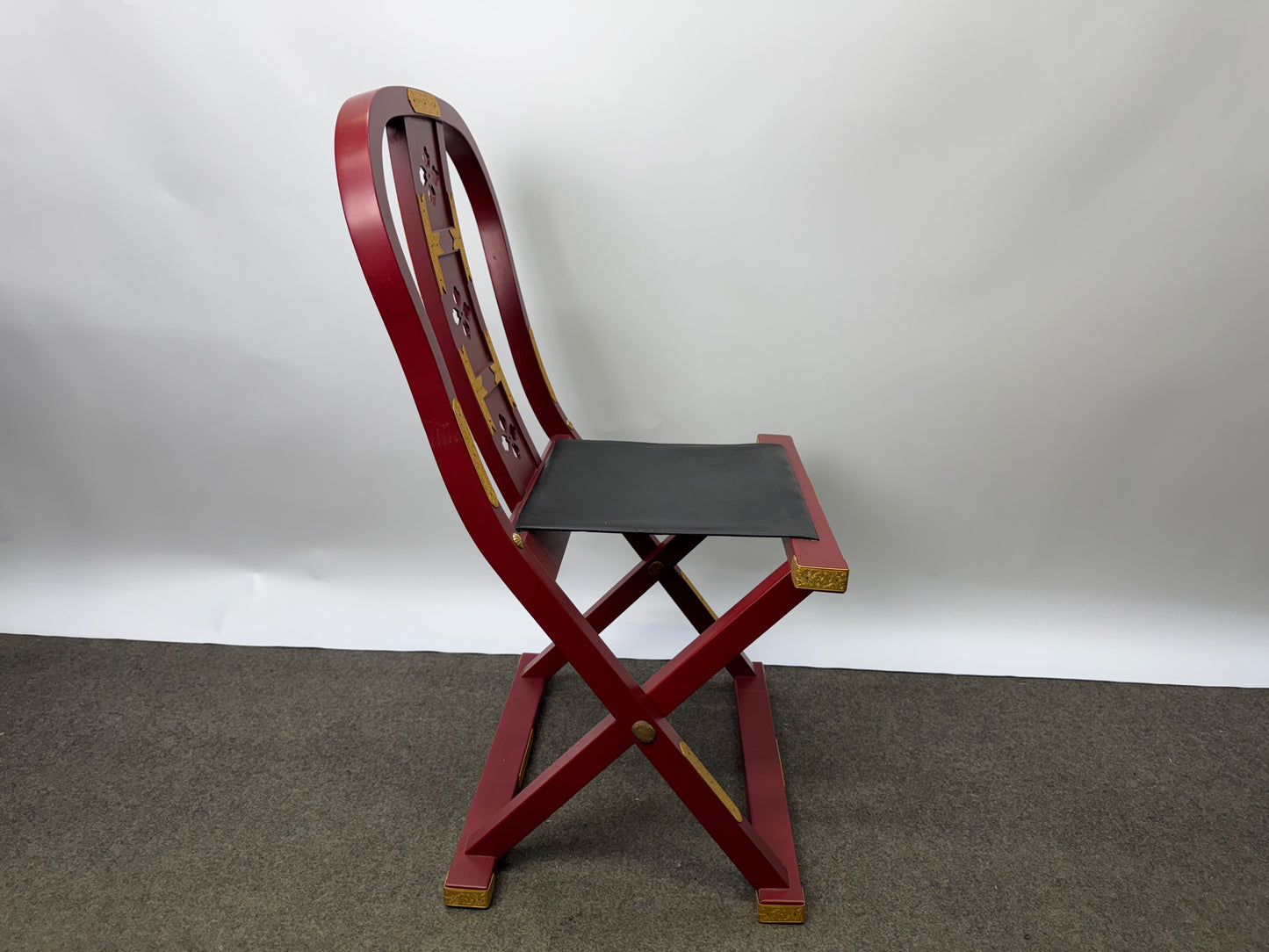 Y9048 Buddhist Altar Equipment Monk folding chair Japan antique Buddhism temple