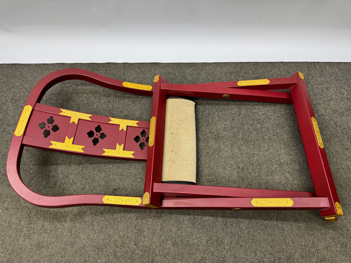 Y9048 Buddhist Altar Equipment Monk folding chair Japan antique Buddhism temple