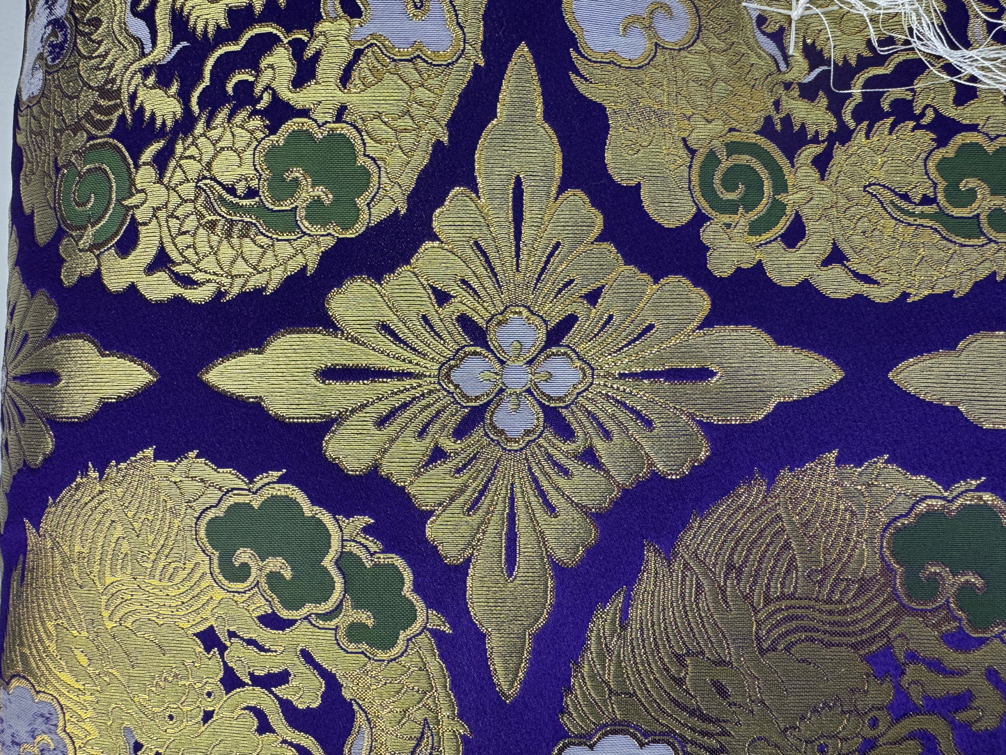 Y9049 Buddhist Altar Equipment Monk cushion Dragon embroidery Japan antique