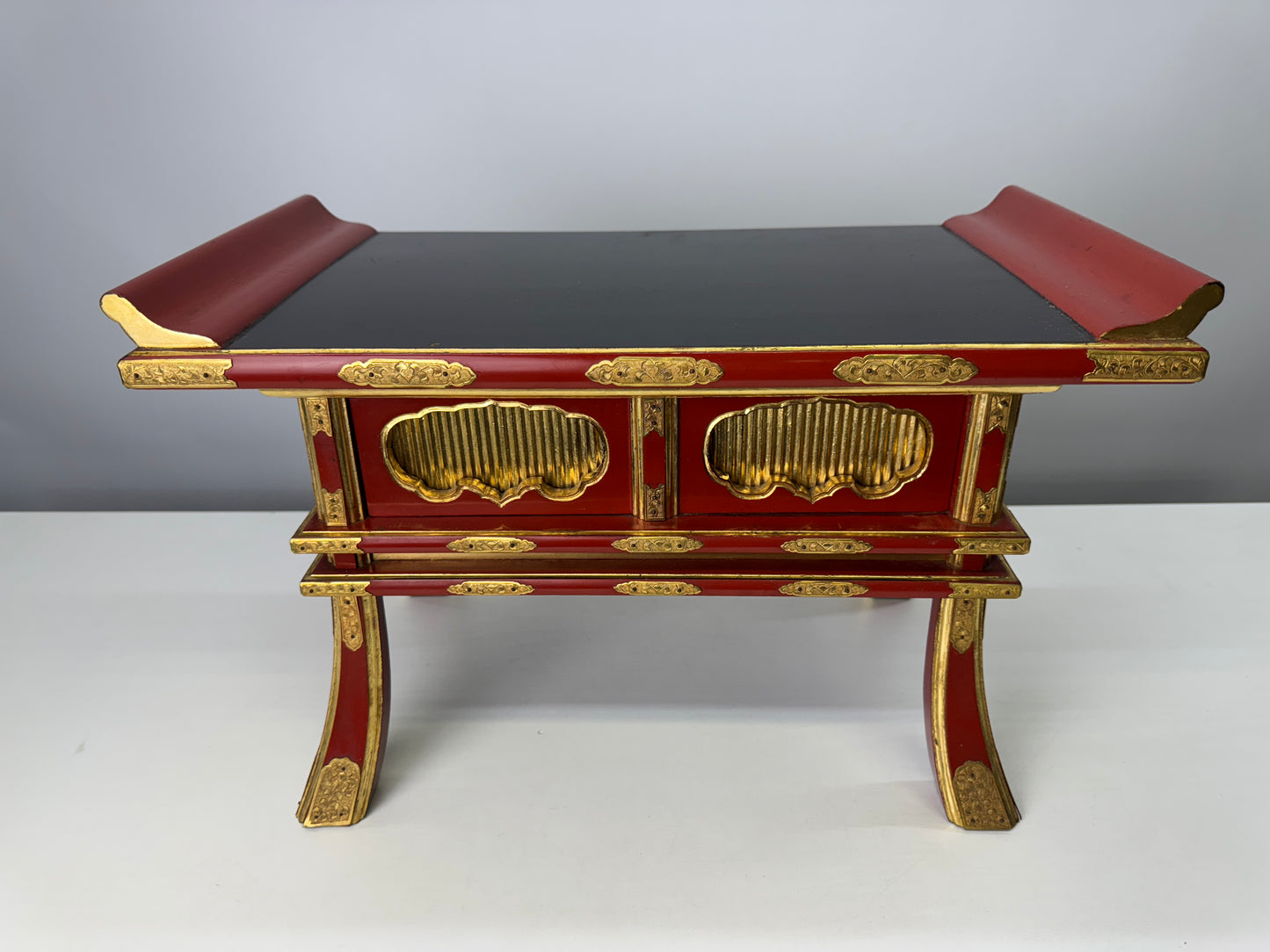Y9050 Buddhist Altar Equipment sutra reading desk Japan antique Buddhism temple