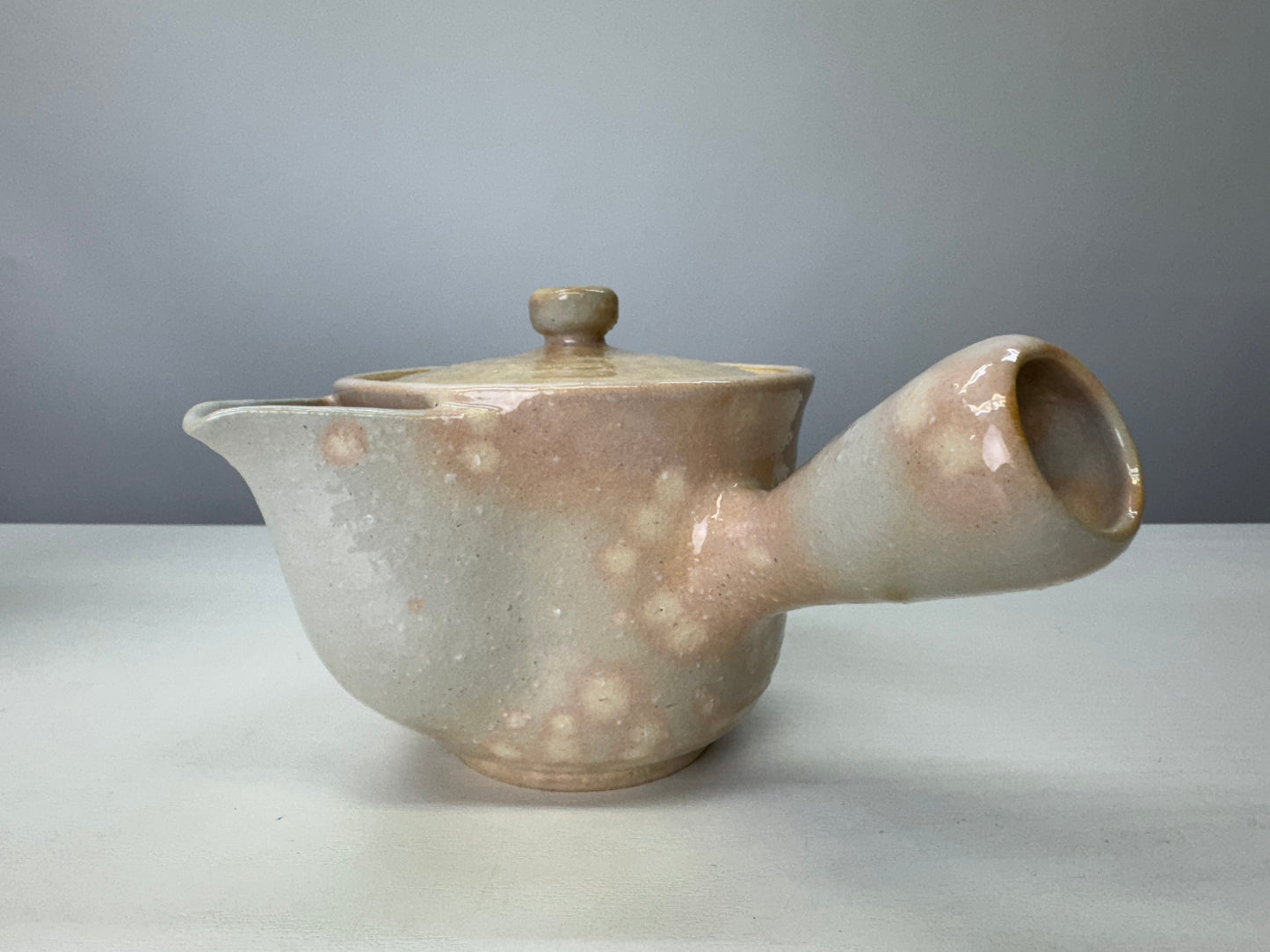 Y9056 KYUSU Hagi-ware teapot tea pot chawan cup set signed box Japan antique