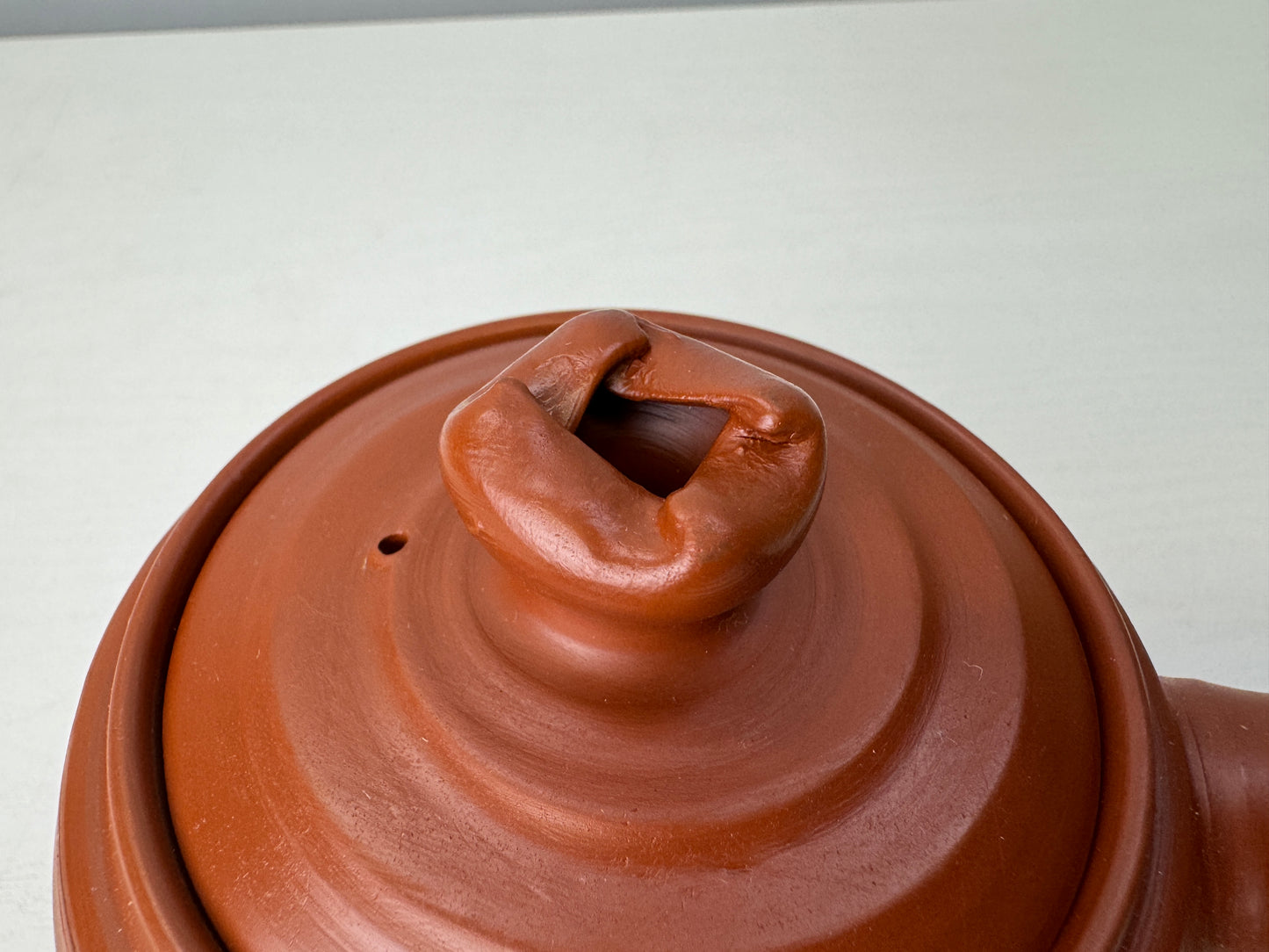 Y9058 KYUSU Tokoname-ware  teapot pot signed box Japan antique Sencha tea