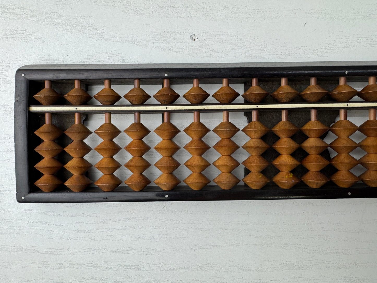 Y9061 SOROBAN wooden Abacus signed box Japan antique math counting machine