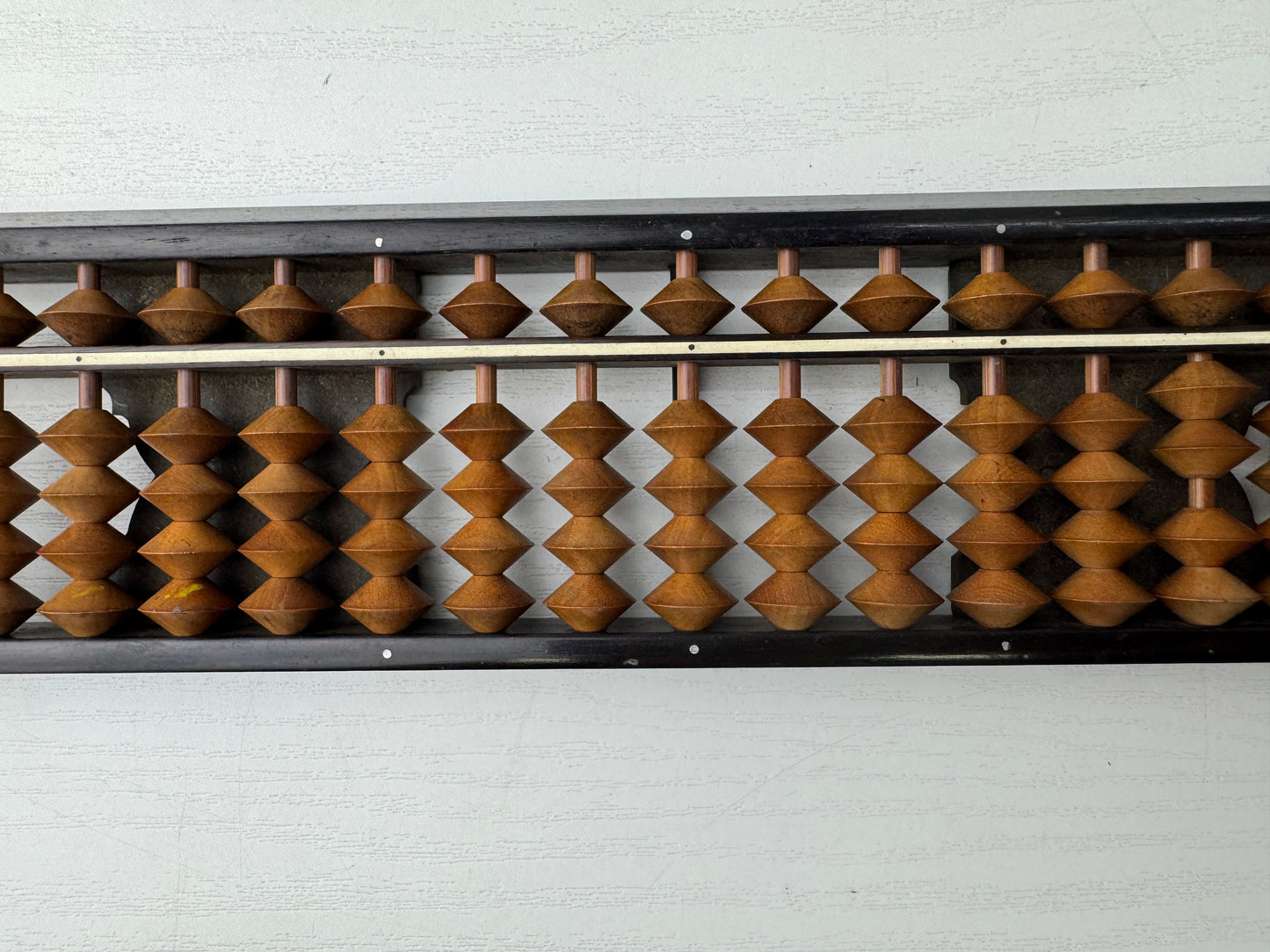 Y9061 SOROBAN wooden Abacus signed box Japan antique math counting machine