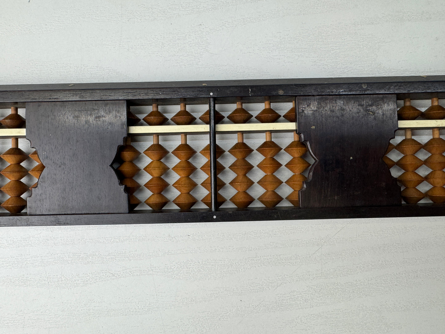 Y9061 SOROBAN wooden Abacus signed box Japan antique math counting machine