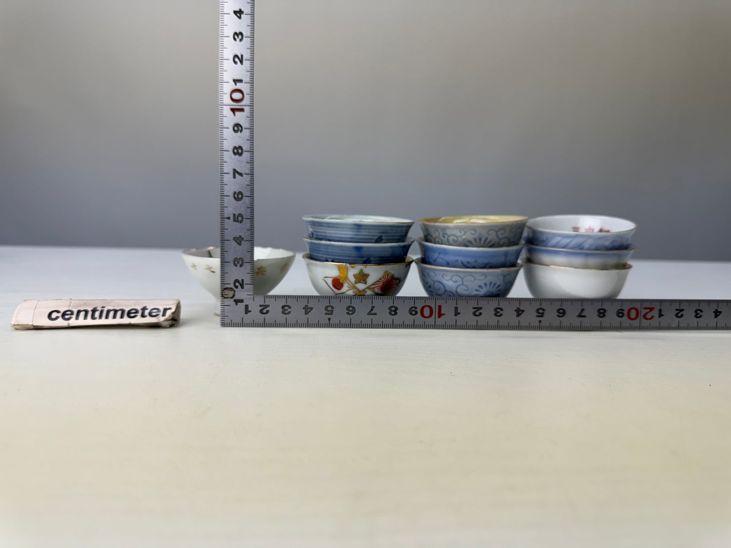Y9074 Imperial Japan Army Sake cup sakazuki set of 10 Japanese WW2 vintage