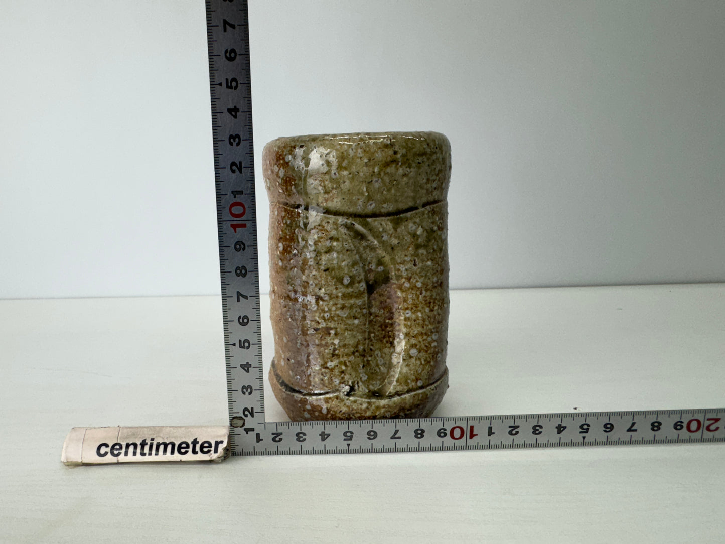 Y9111 FLOWER VASE Shigaraki-ware hanging pot Japan ikebana floral arrangement