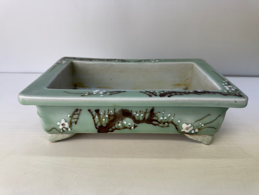 Y9122 BASIN Seto-ware water container flower pot Bonsai Japan ikebana interior