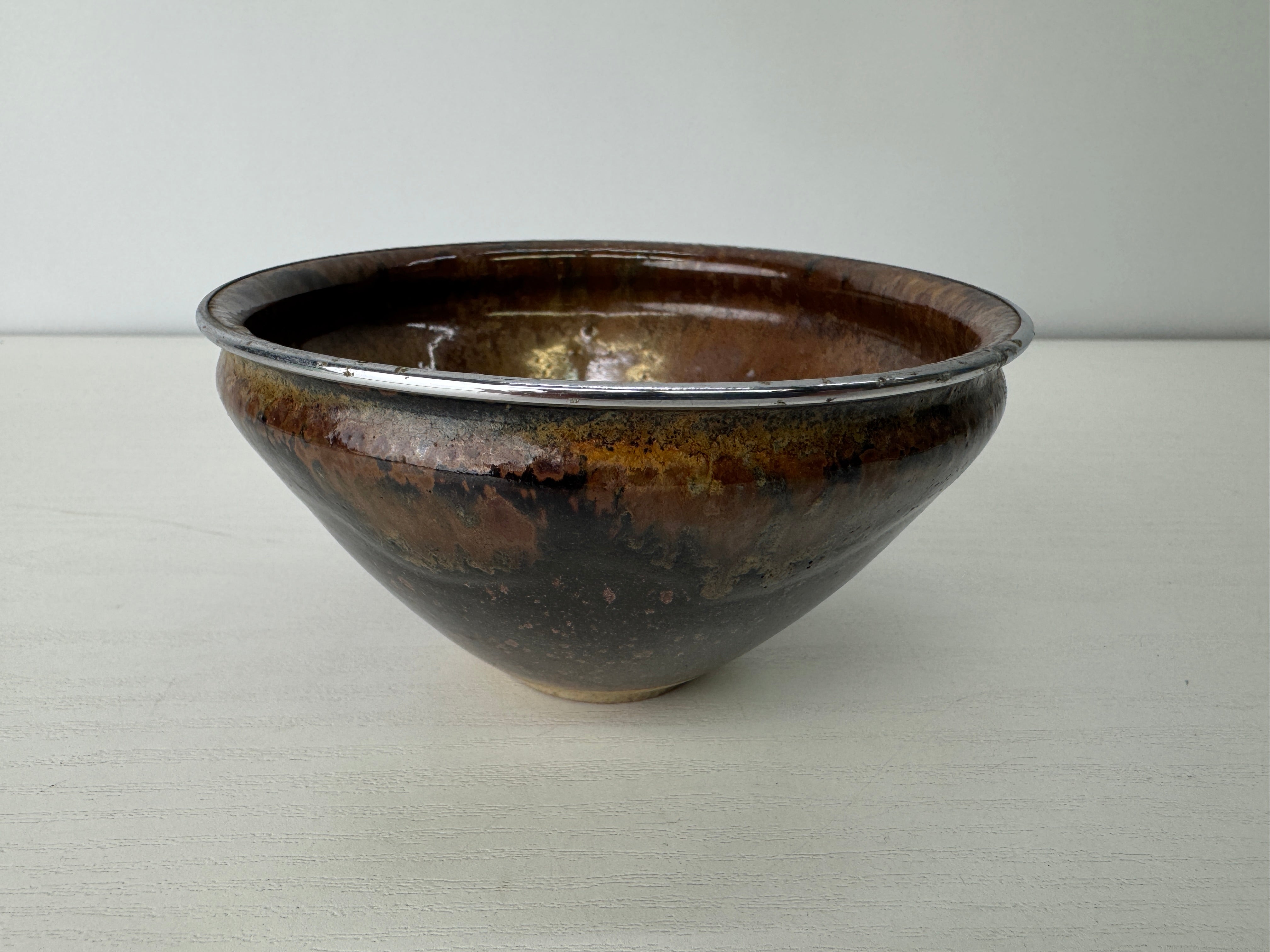 茶盌　茶碗　茶道具　japaneseceramic Japanese ceramics Set of 4 By Sawada Shuich Shino ware Tea