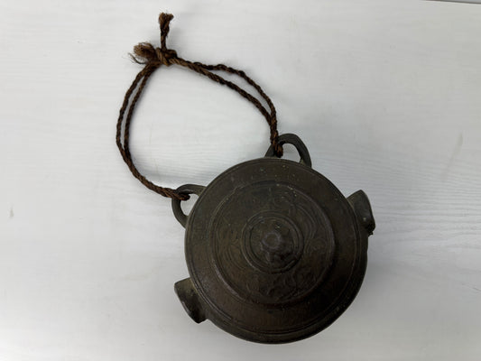 Y9144 Buddhist Altar Equipment Waniguchi small bell  Japan antique Buddhism