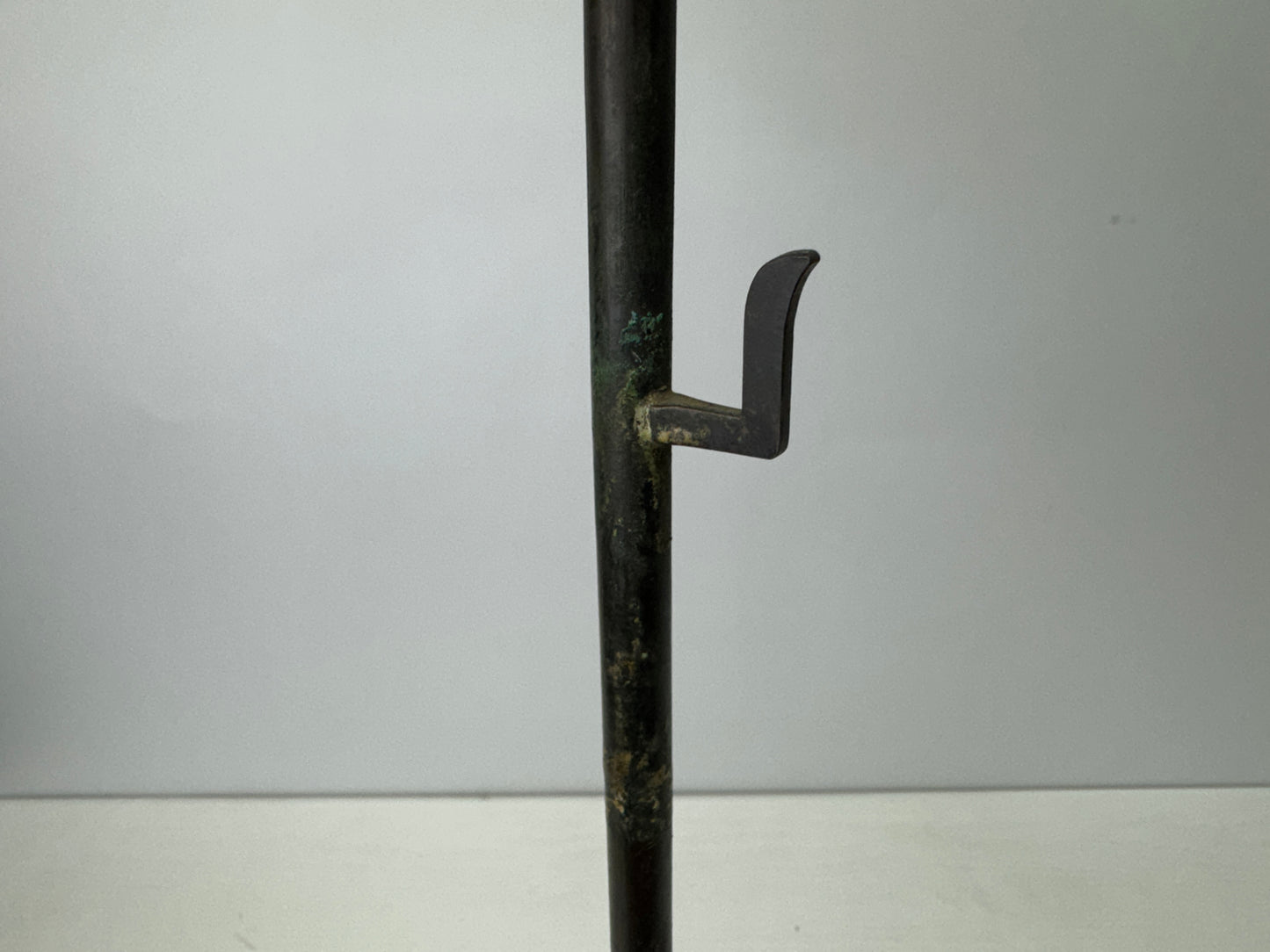 Y9145 Buddhist Altar Equipment Copper Candle holder Japan antique Buddhism